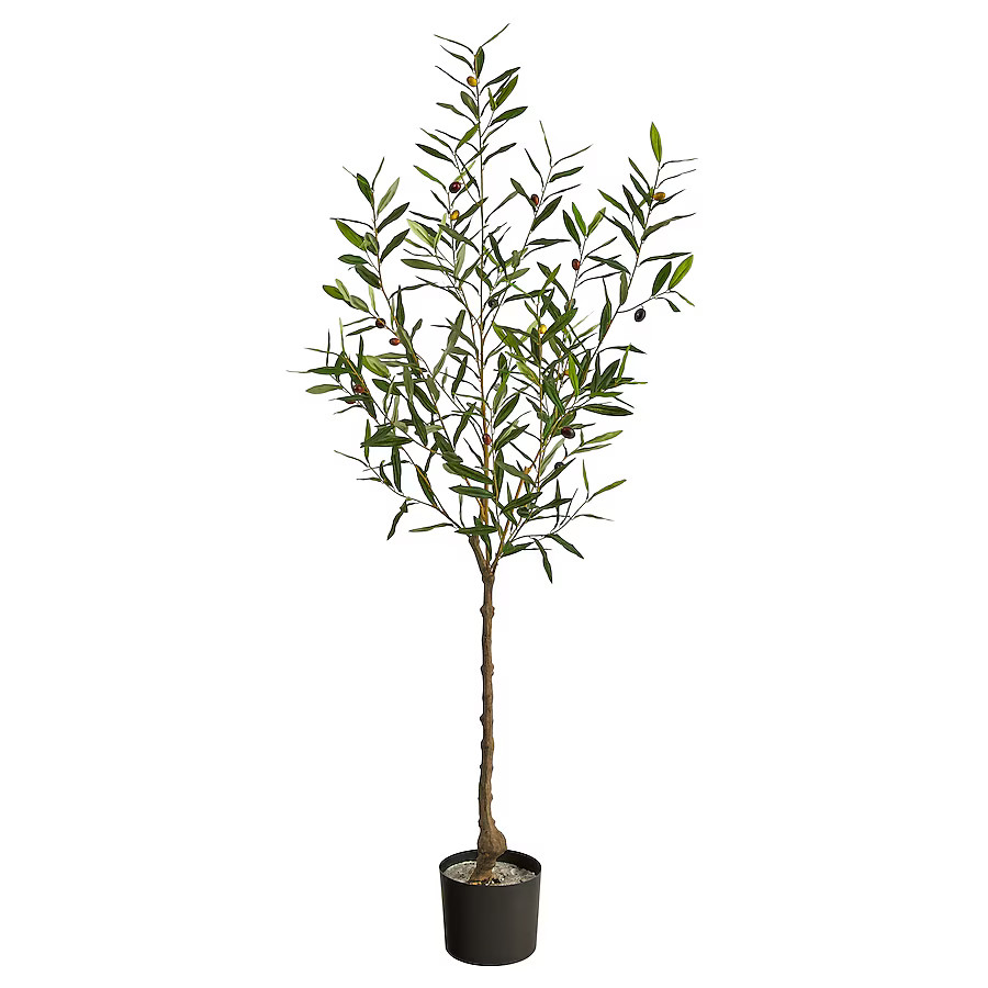 Nearly Natural 60-Inches Green Indoor Floor Olive Artificial tree | Lowe's