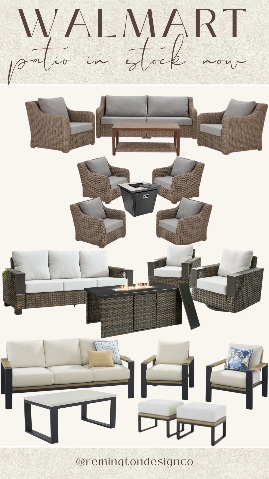 Walmart patio in stock + a few new sets!!! 

#LTKHome #LTKWatchNow #LTKSeasonal