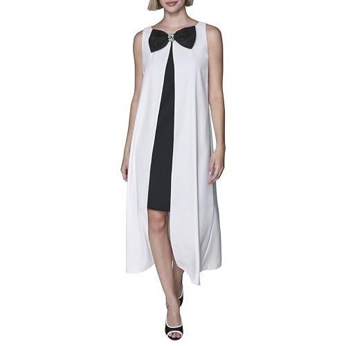 KARL LAGERFELD Paris Women's Dress, Soft White/Black, 16 | Amazon (US)