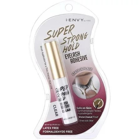 KISS i Envy Eyelash Adhesive Super Strong Hold Clear 0.176 oz | Walmart (US)