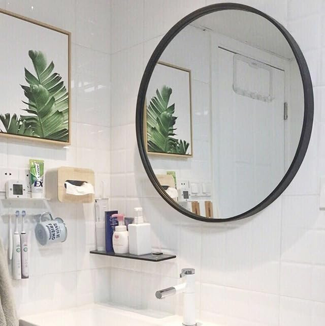 Black Circle Wall Mirror 36 Inch Round Wall Mirror for Entryways, Washrooms, Living Rooms and More ( | Amazon (US)