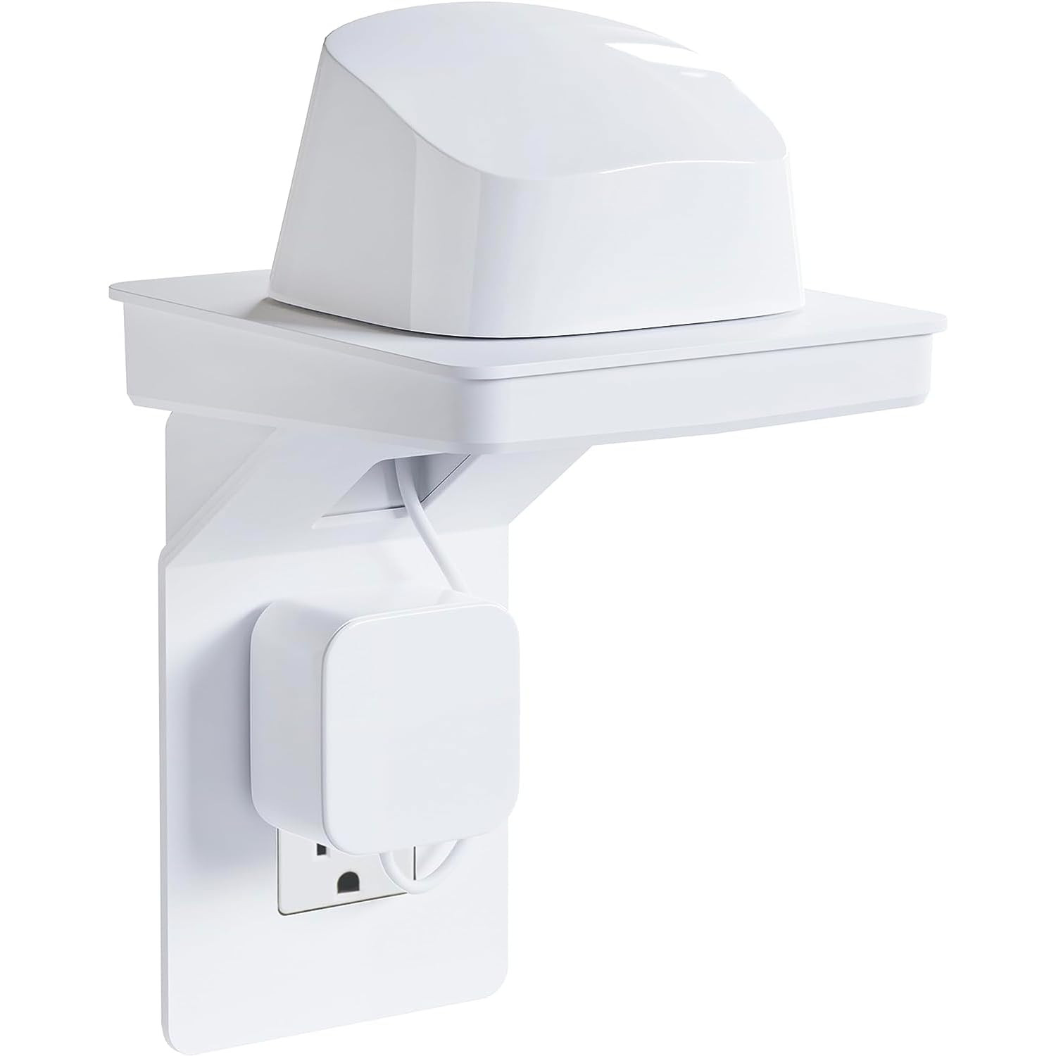 ECHOGEAR Outlet Shelf for Decora/GFCI Outlets - Next-Gen Design with Built-In Cord Storage & Room... | Amazon (US)