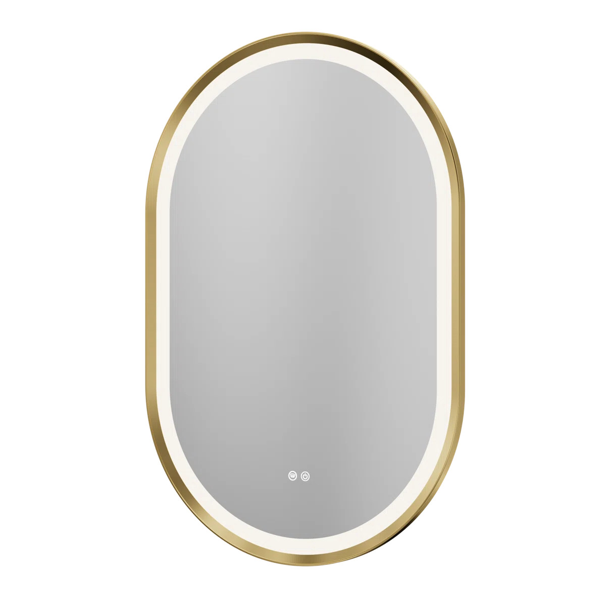 Bathroom Oval Framed Classic Bevel Edge Dimmable Anti-Fog With 3 Color Adjustment LED Lighted Mir... | Wayfair North America