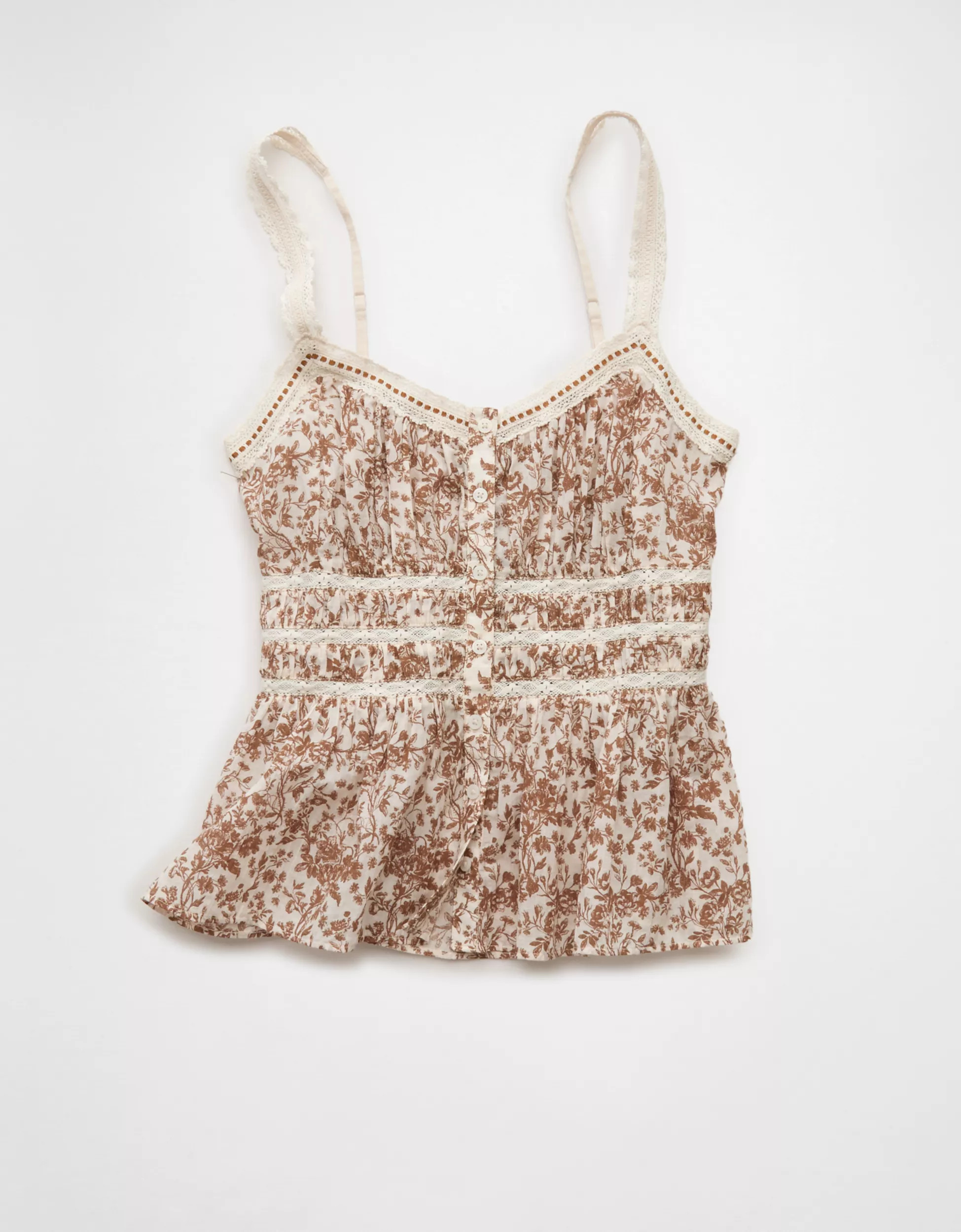 AE Lace Trim Cami Top | American Eagle Outfitters (US & CA)