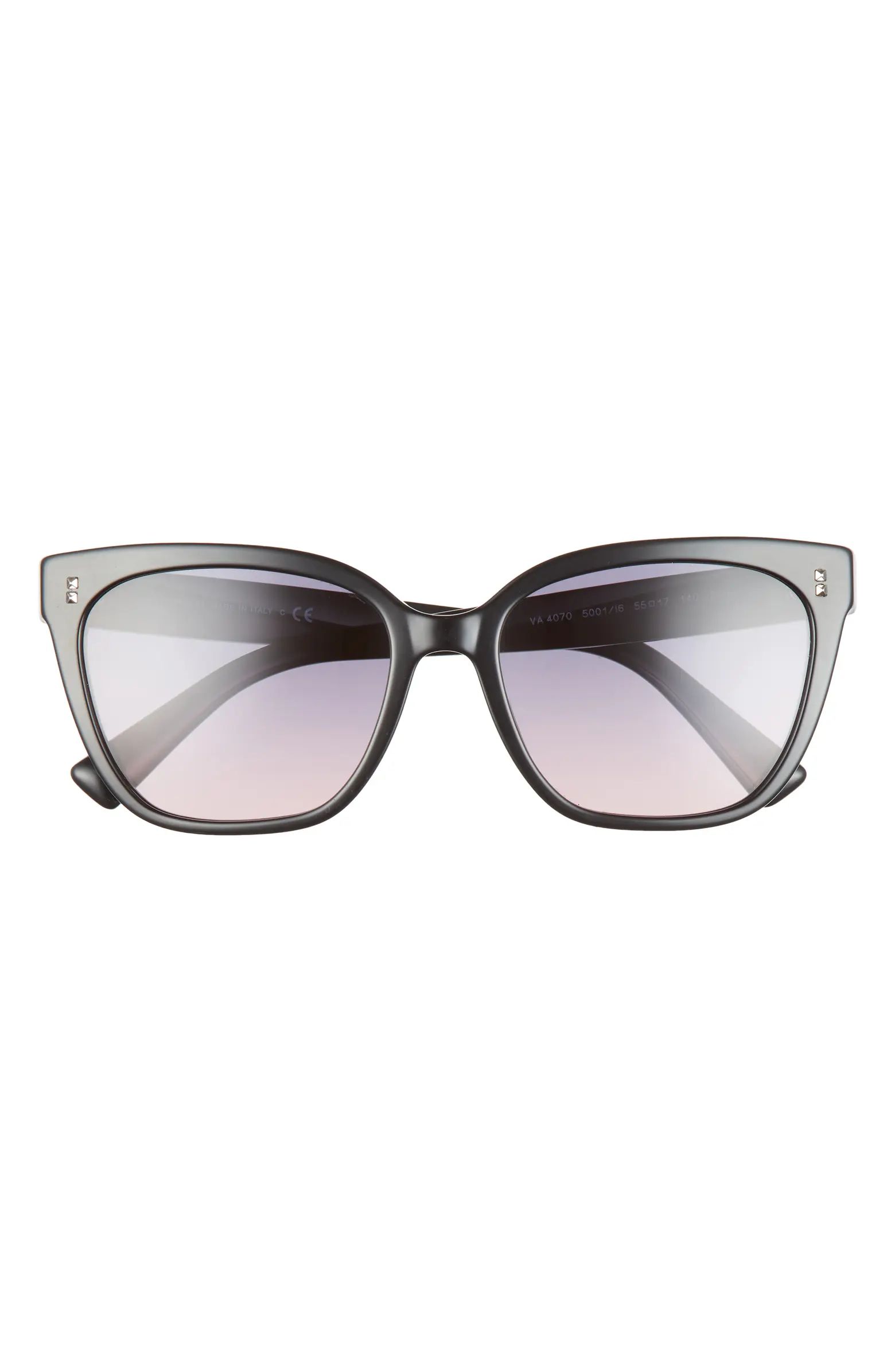 Valentino Rockstud 55mm Gradient Cat Eye Sunglasses | Nordstrom | Nordstrom