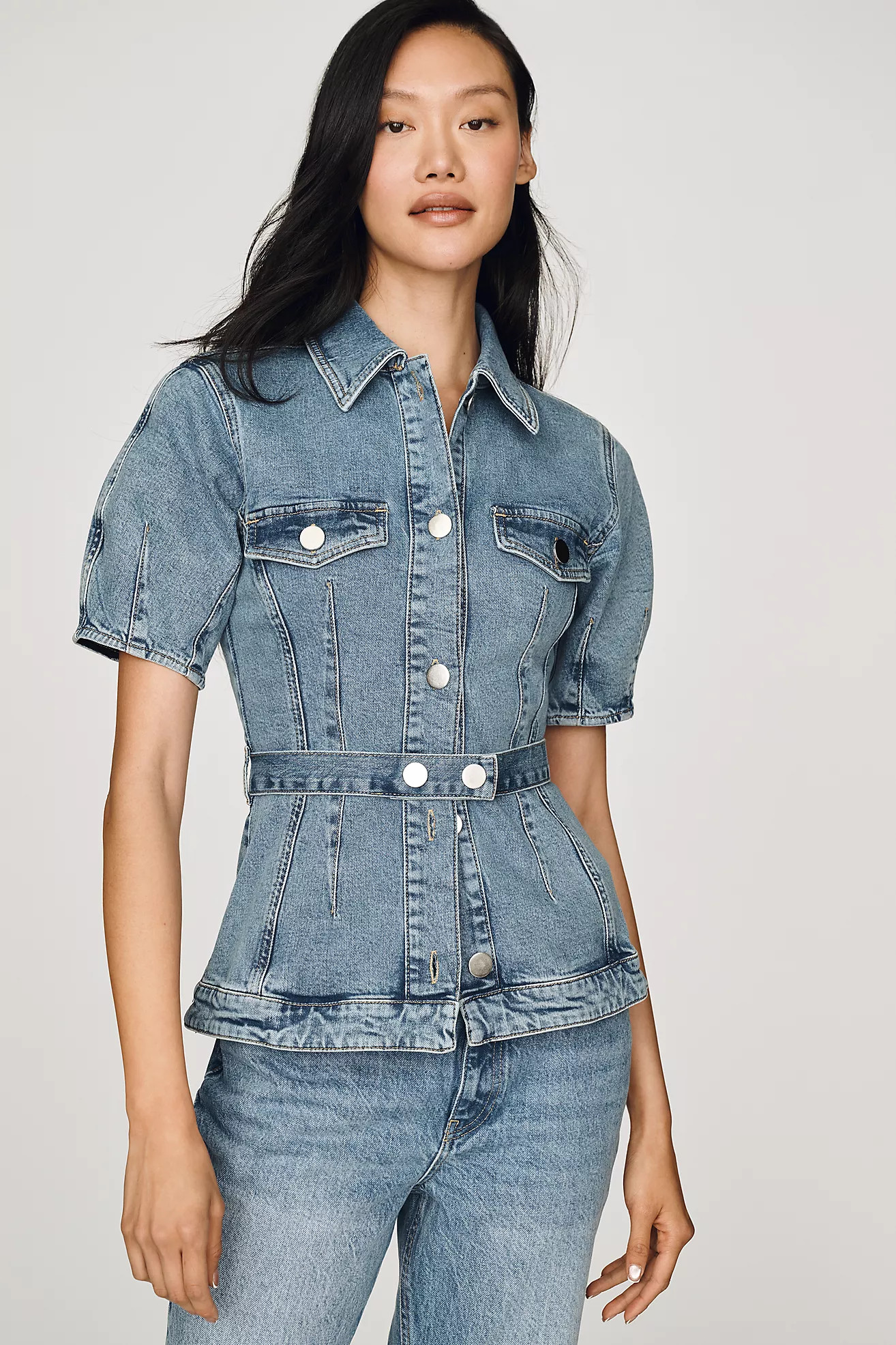 ALIGNE Jette Denim Buttondown Shirt | Anthropologie (US)