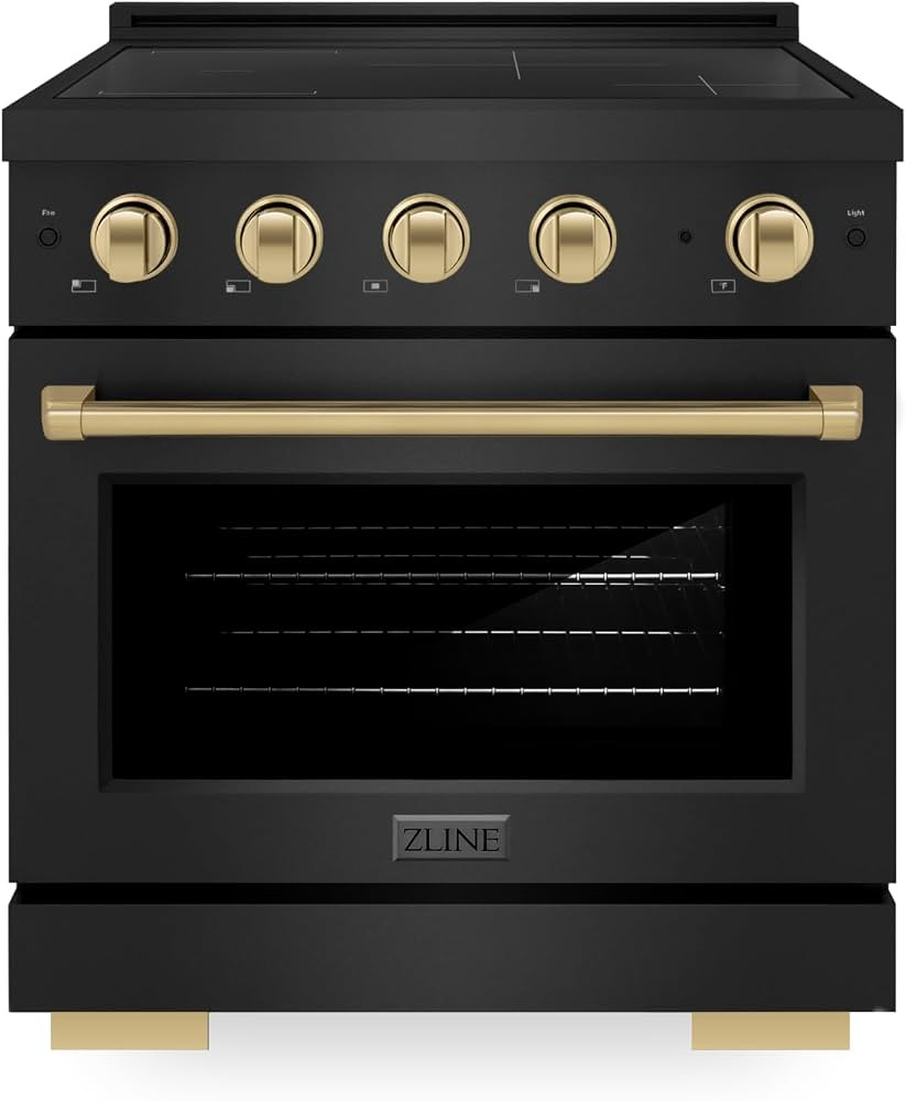 ZLINE Autograph Edition 30 in. 4.2 cu. ft. Paramount Induction Range with 4 Element Cooktop and E... | Amazon (US)