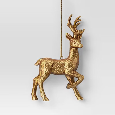 Christmas Resin Gold Reindeer Ornament - Wondershop™ | Target