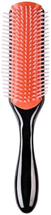 Hair Brush For Natural Curly Hair Black 9 row d3 Classic Styling Travel Denmin Deman Detangling N... | Amazon (US)