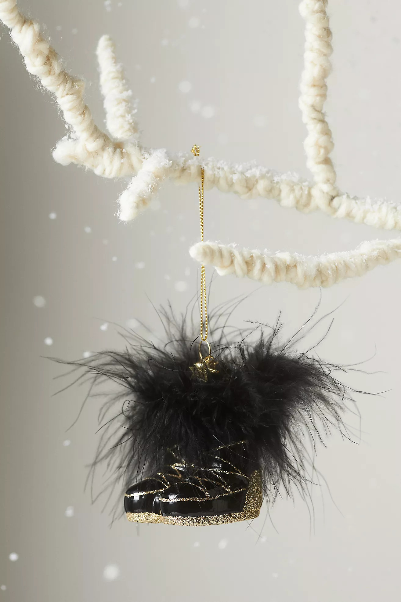 Feather Boots Glass Ornament | Anthropologie (US)