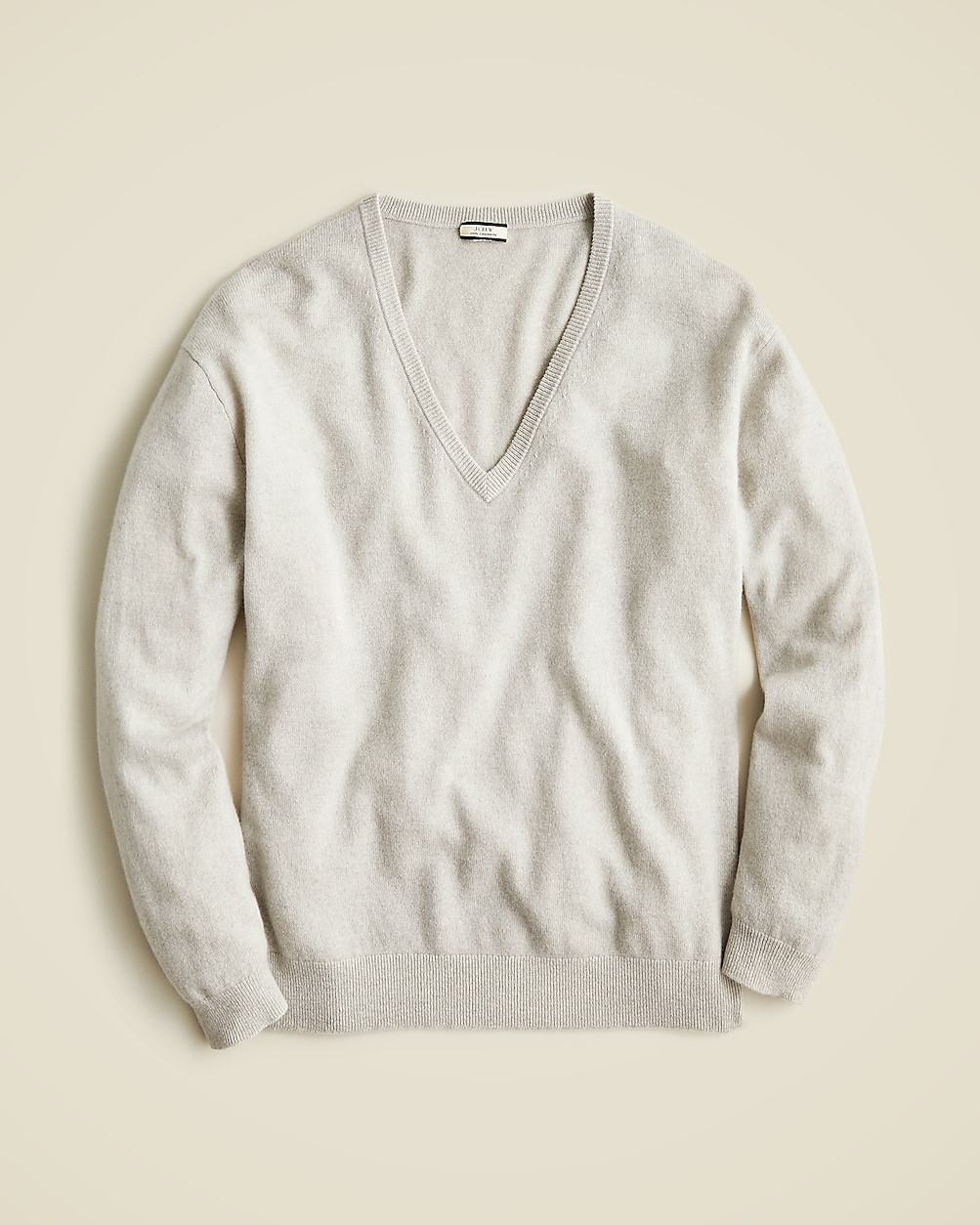 Cashmere relaxed V-neck sweater | J. Crew US