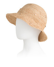 Raffia Bucket Hat With Metal Seashell Details | Hats, Gloves & Scarves | Marshalls | Marshalls