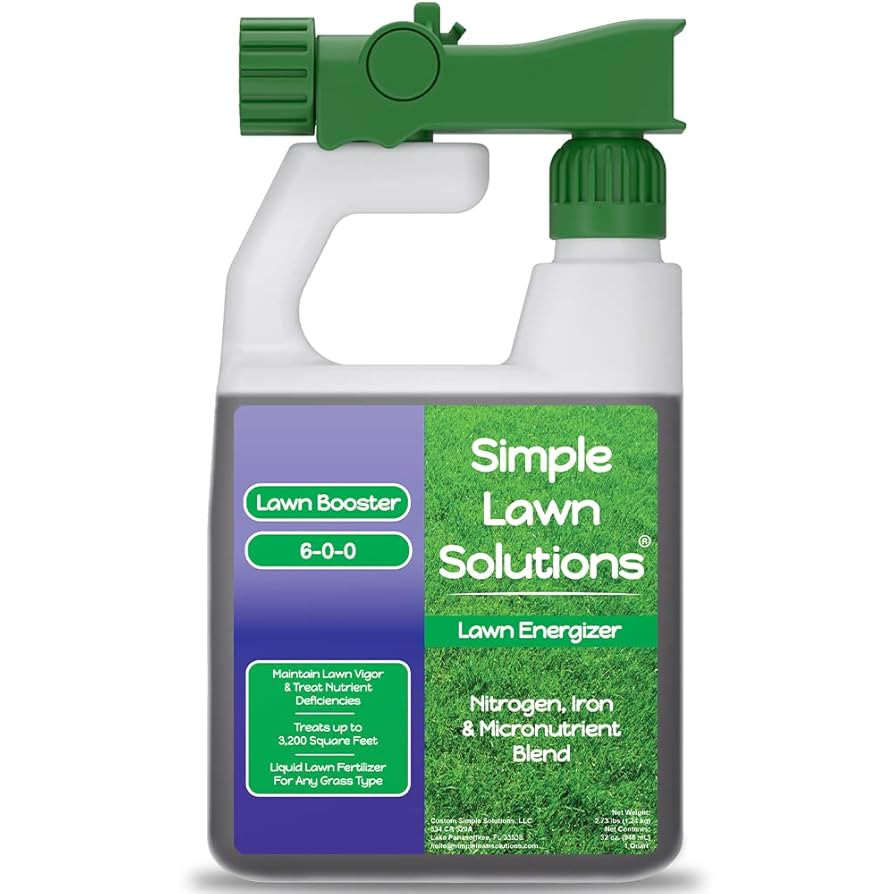 Commercial Grade Lawn Fertilizer with Iron- Liquid Fertilizer Spray- Nitrogen and Iron for Deeper... | Amazon (US)