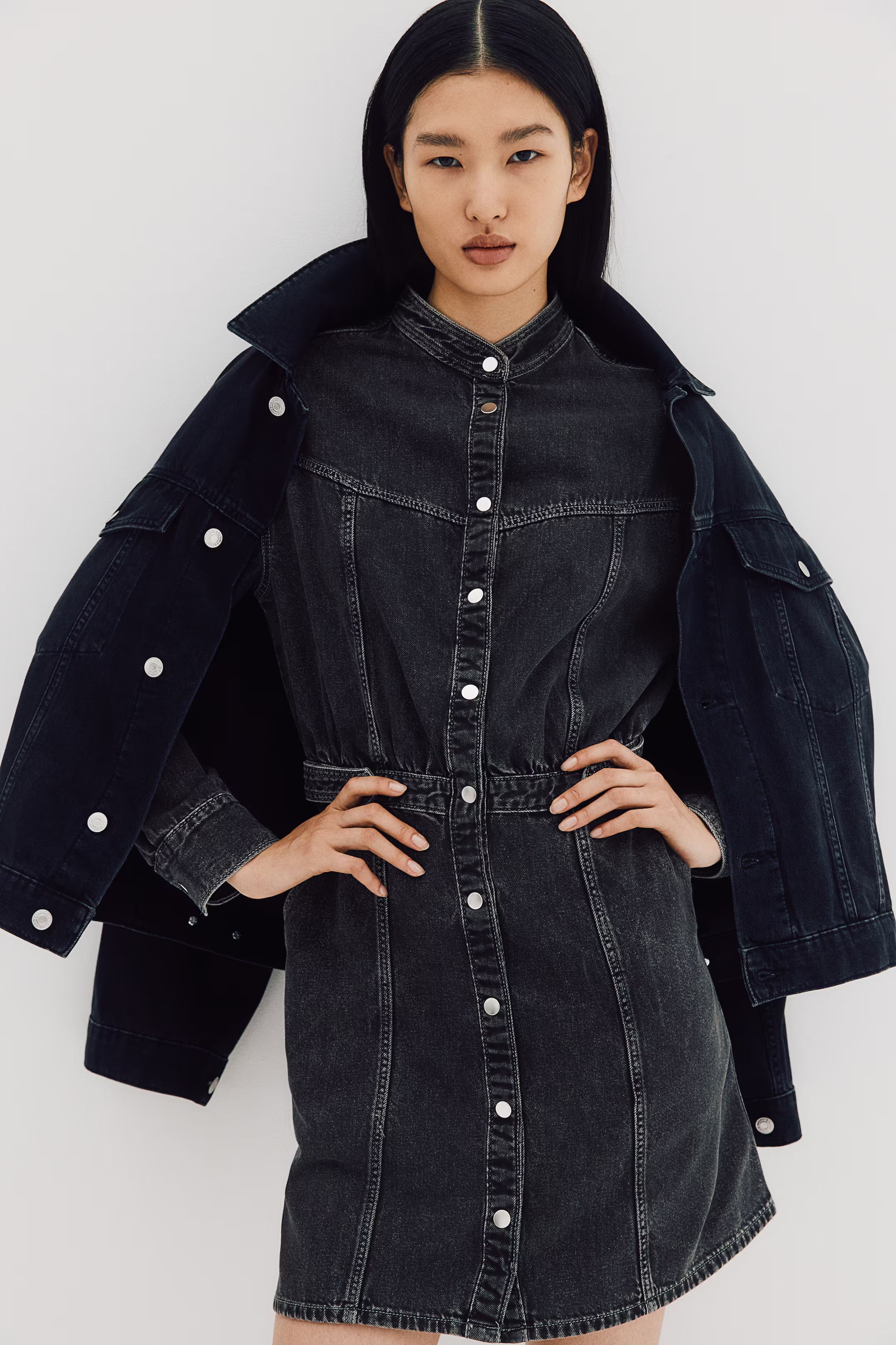 Long-sleeved Denim Dress | H&M (US + CA)