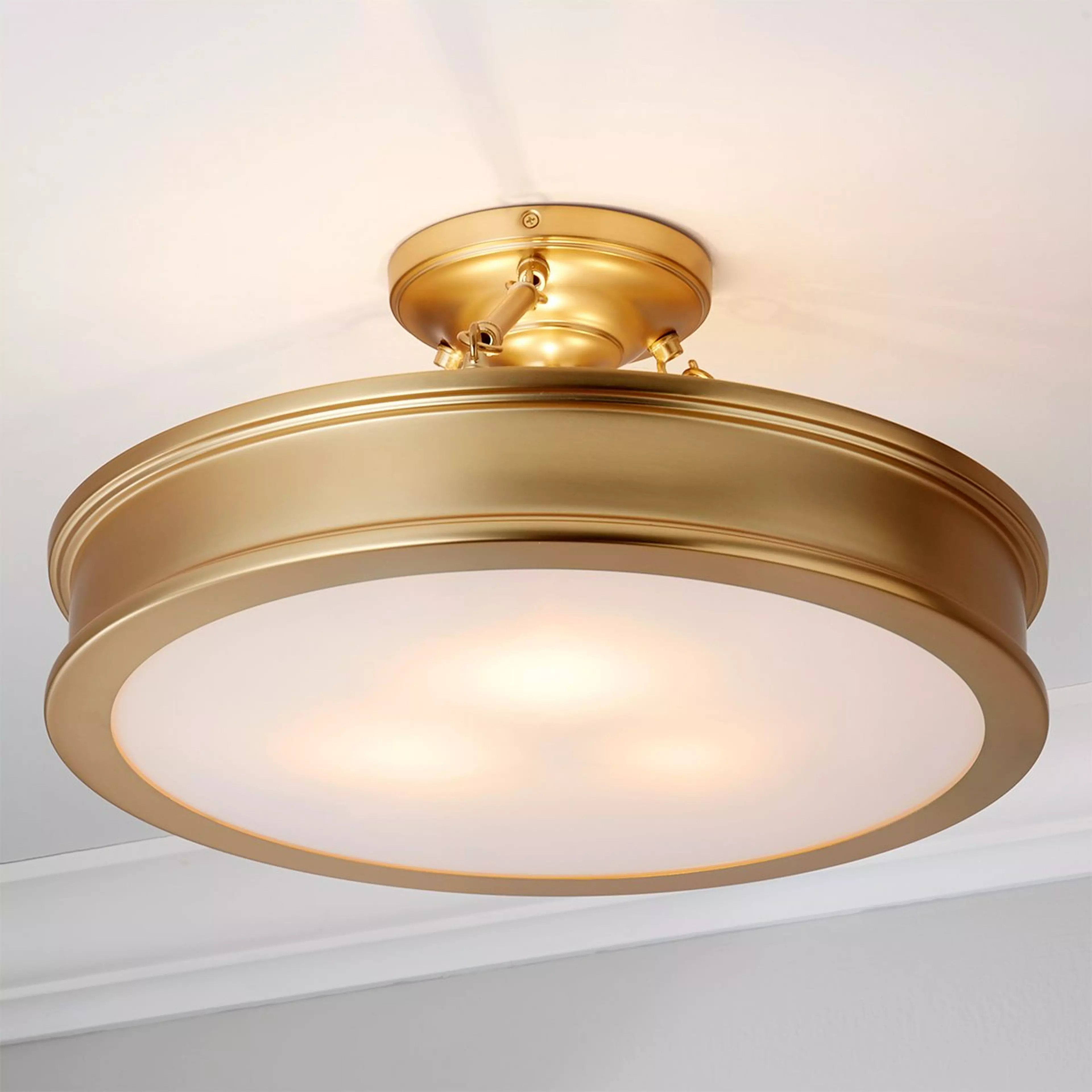 Traditional Urban Semi-Flush Ceiling Light | Shades of Light