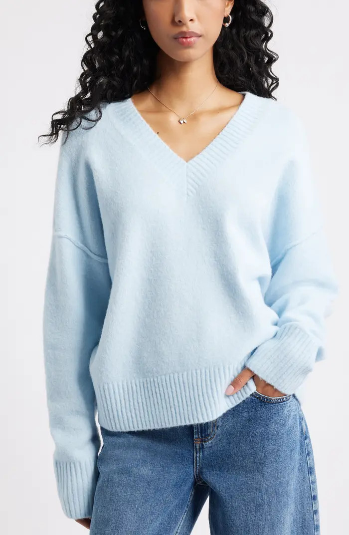 Oversize Cozy V-Neck Sweater | Nordstrom