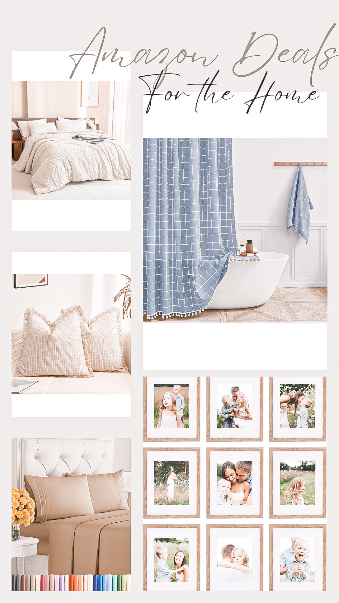Amazon home finds 

I own all of these items except the frames 

Such great neutral finds 

Bedding, Amazon home finds, home decor, throw pillows, bedsheets, wall frames , Amazon home decor, home design , neutral home finds 

#LTKStyleTip #LTKHome #LTKFindsUnder100
