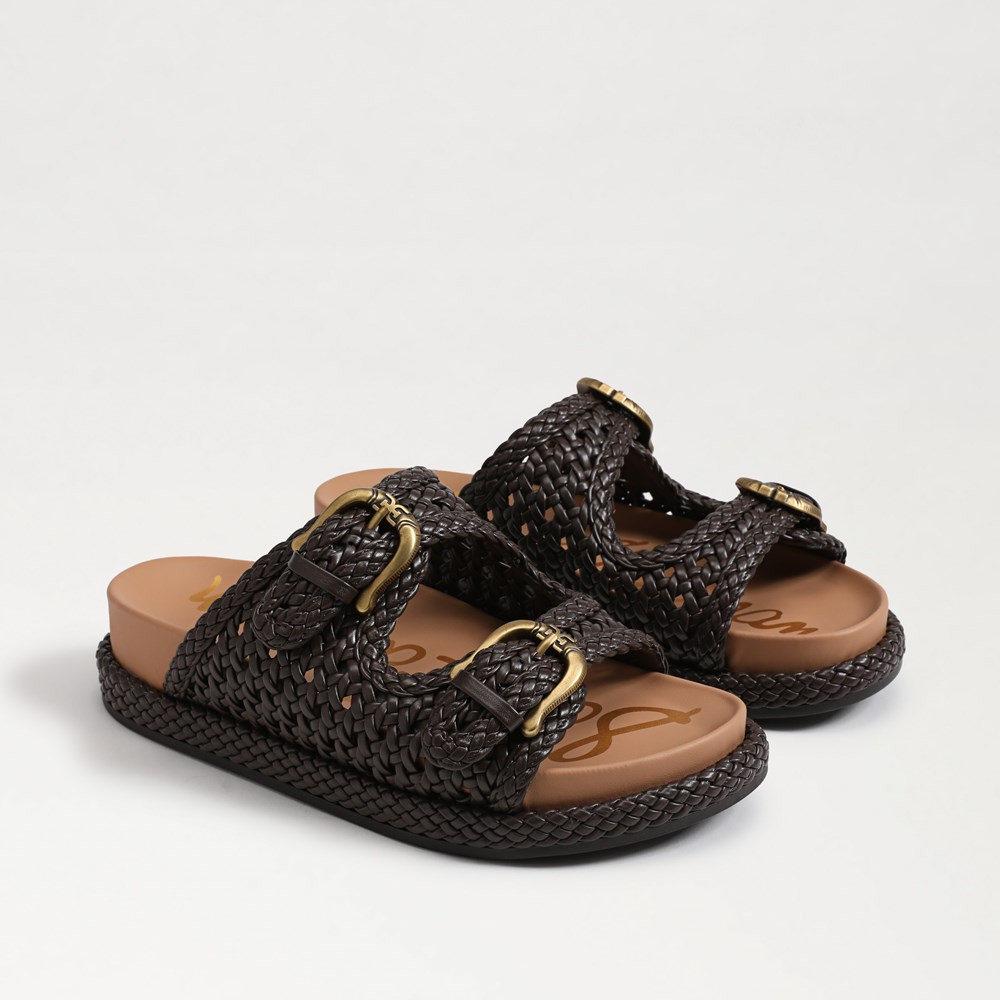 Reid Buckle Slide Footbed Sandal | Sam Edelman