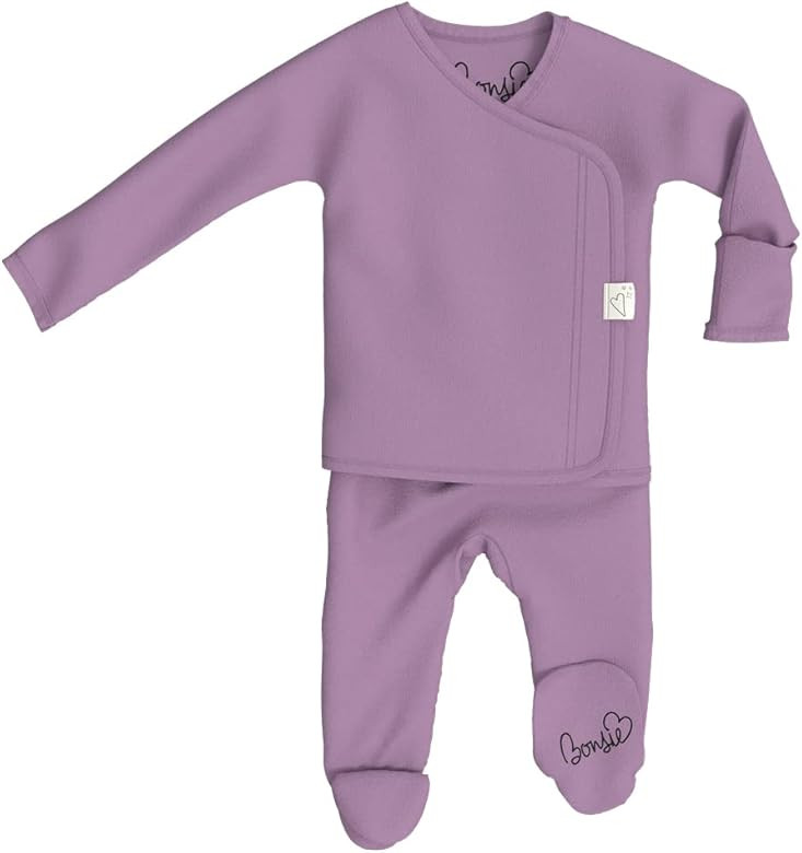 Bonsie Skin to Skin Babywear Footed Bodysuit - Purple Baby One Piece - Fig | Amazon (US)