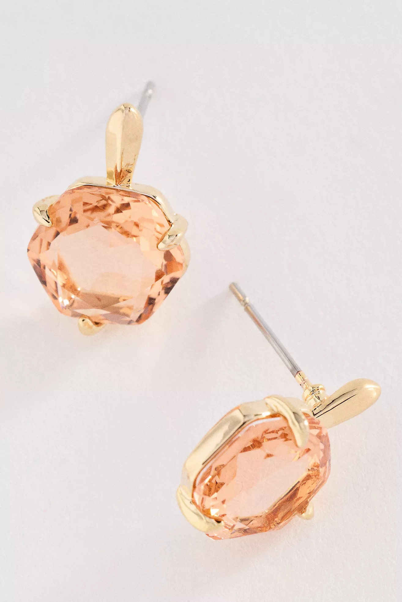 Hexagon Stone Post Earrings | Anthropologie (US)
