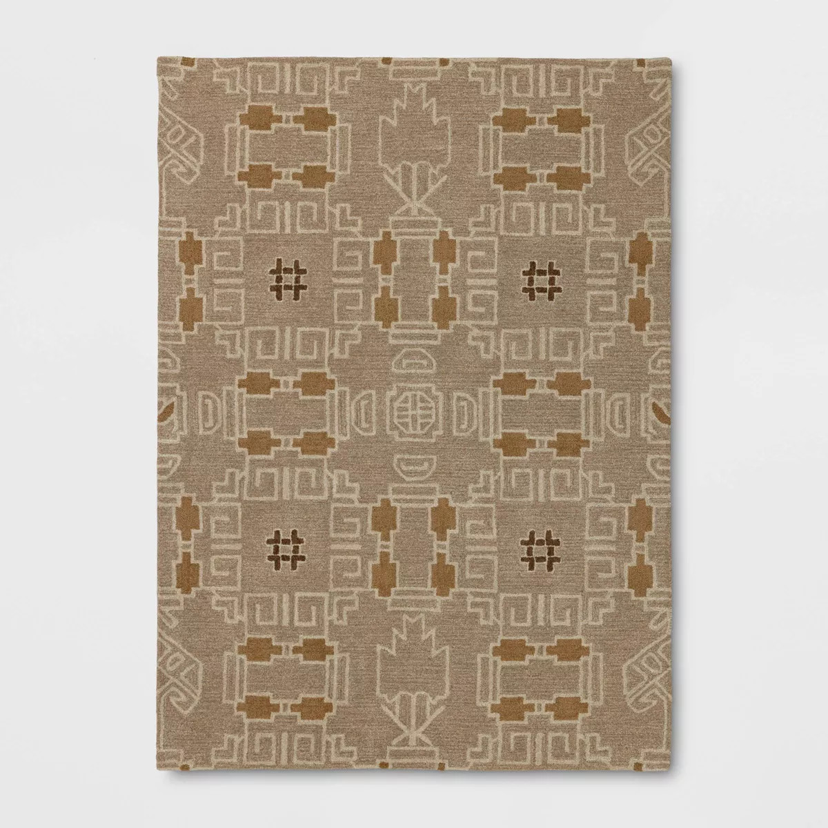 5'x7' Global Handtufted Area Rug Tan - Threshold™ | Target