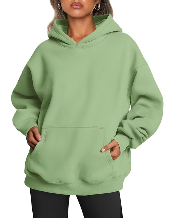 Trendy Queen Womens Oversized Hoodies Fleece Sweatshirts Fall Fashion 2025 Pullover Sweaters Wint... | Amazon (US)