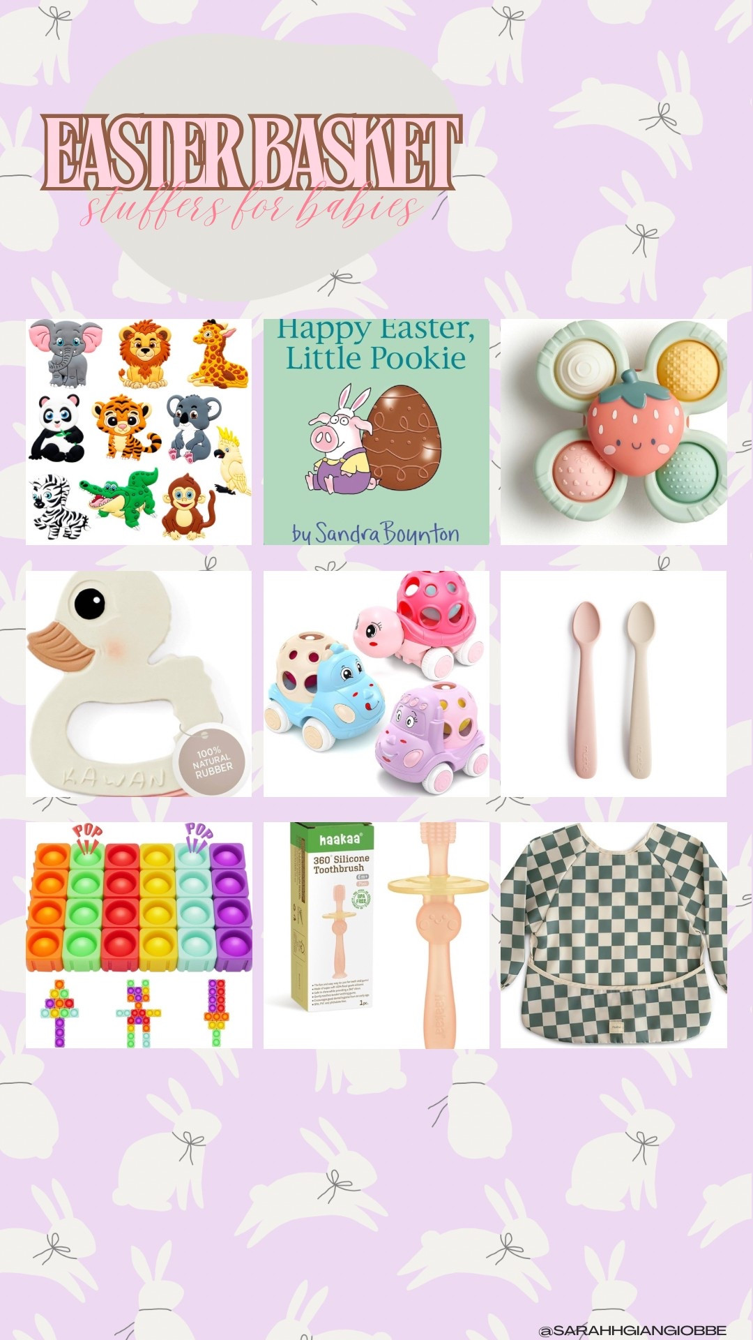 Easter basket stuffers for babies!! Yes the magnets are on here again because your baby needs them! I love to include a mix of useful/practical and fun things. 

#LTKFamily #LTKSeasonal #LTKBaby