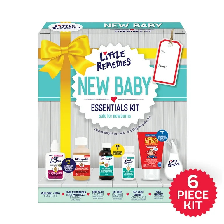 Little Remedies New Baby Essentials Kit, 6 Piece Kit for Baby's Nose and Tummy, Infant Relief | Walmart (US)