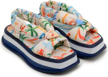 Copacabana Scarf Print Puffy Platform Sandal | Nordstrom