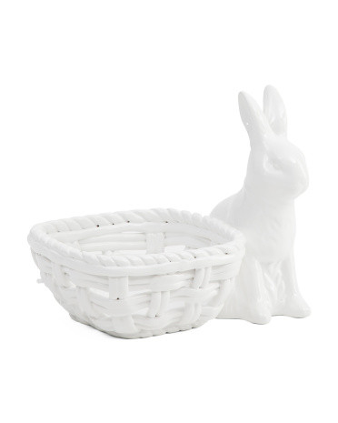 Ceramic Figural Bunny Basket | TJ Maxx