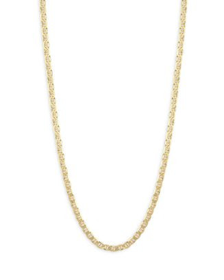 18K Yellow Gold on Sterling Silver 6mm Mariner Link Chain Necklace | Bloomingdale's (US)