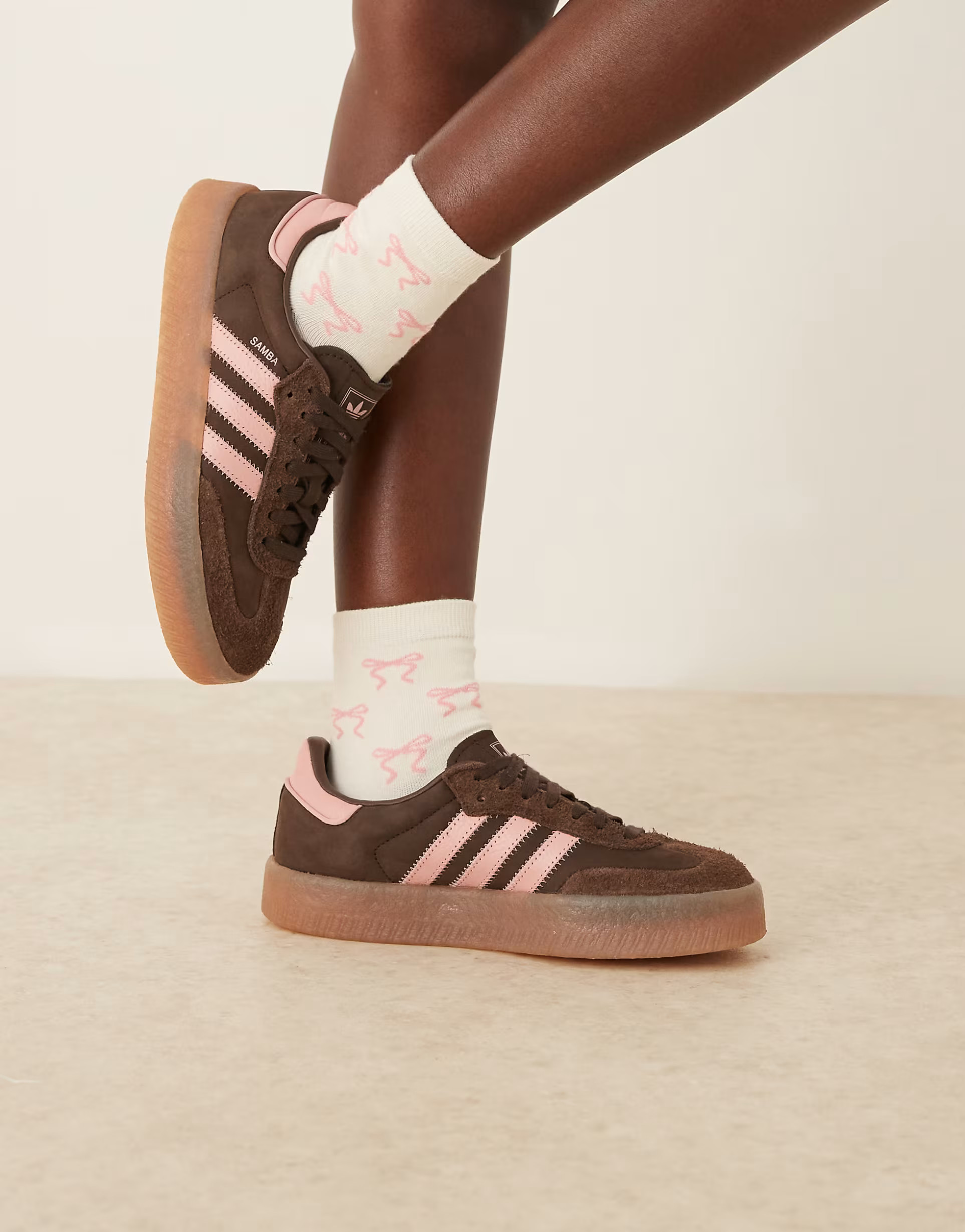 adidas Originals Sambae trainers in brown and pink | ASOS | ASOS (Global)