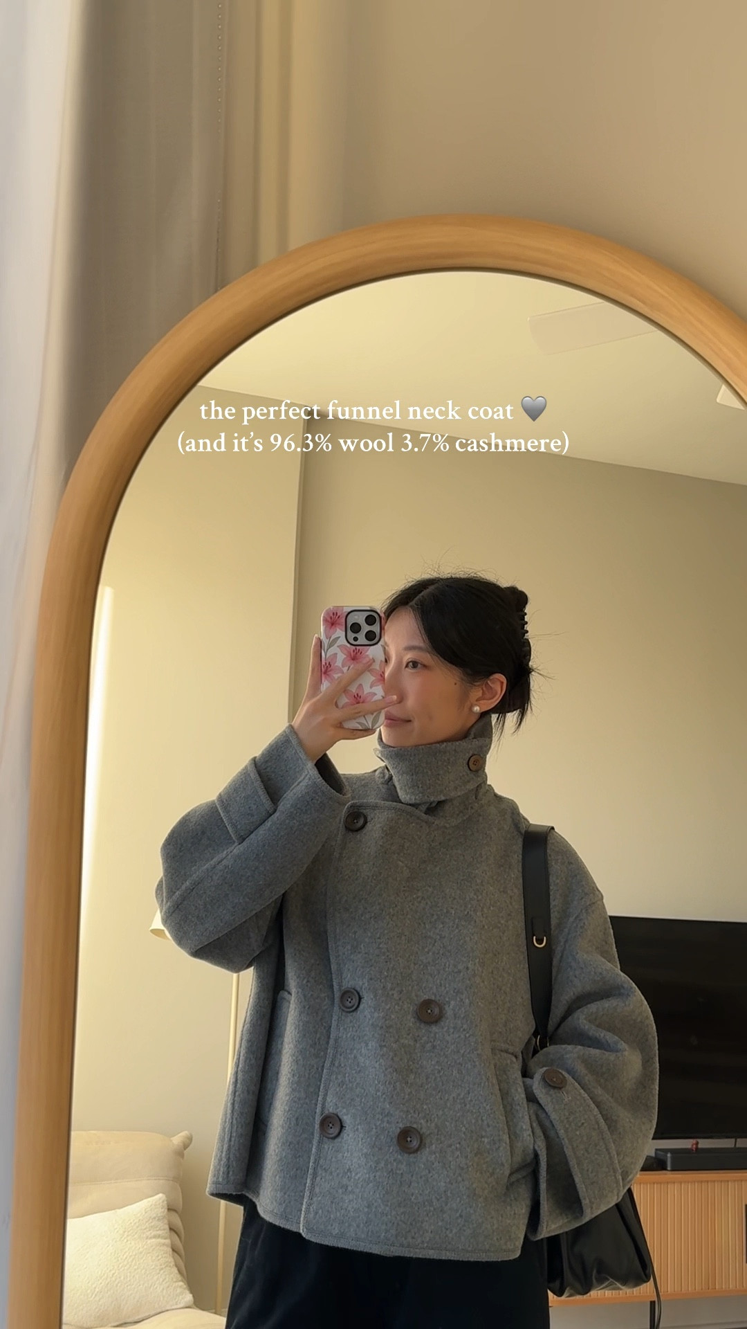 the perfect funnel neck coat🩶

#LTKootd