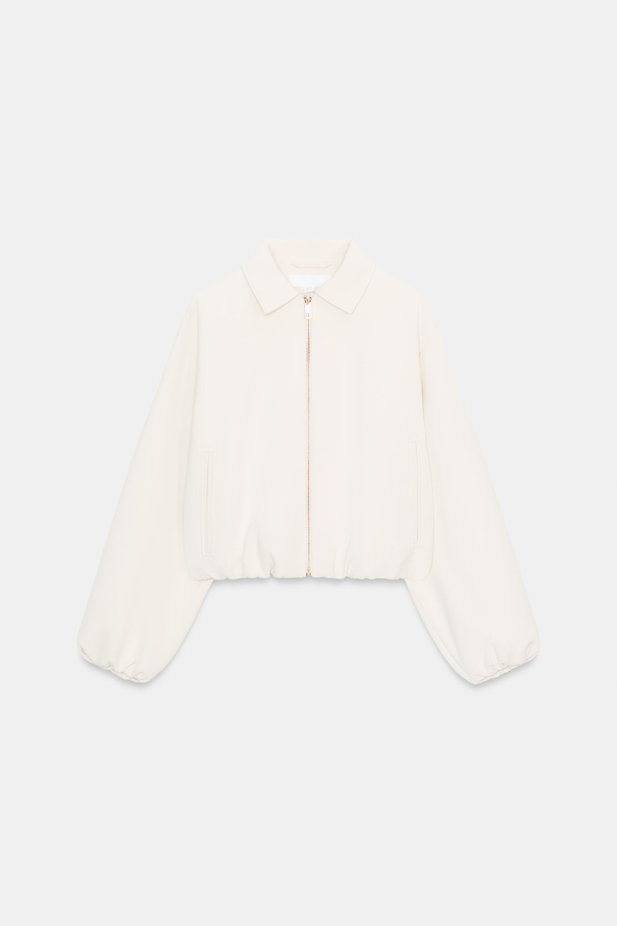 PUFF SLEEVE ZIPPER JACKET | Zara US