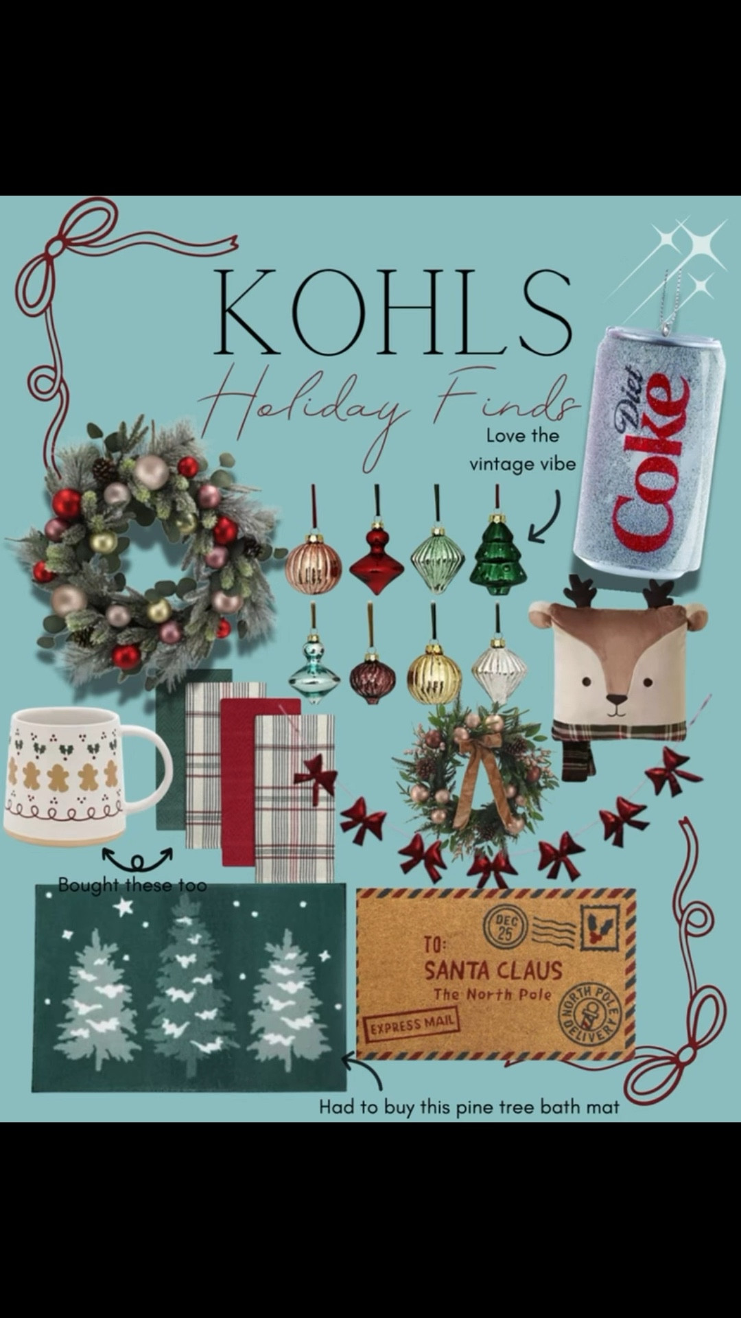 Kohl’s Holiday Finds 🎄✨
I’ve been loving the retro holiday vibe at Kohl’s this year — think glittery Diet Coke ornaments, plaid everything, cozy coffee mugs (I grabbed the gingerbread one ☕️ because… coffee), and the cutest pine tree bath mat that’s on its way to me 🌲 I might even go back for a wreath… we’ll see 😉
The early Black Friday Deals are already live — stack the extra 15% off coupon, earn Kohl’s Cash, and get free shipping with $25+.
Perfect time to snag a few of these before they’re gone!
#KohlsFinds #HolidayDecor #BlackFridayDeals #KohlsHome
#KohlsPartner @Kohls

#LTKSeasonal #LTKHoliday #LTKHome