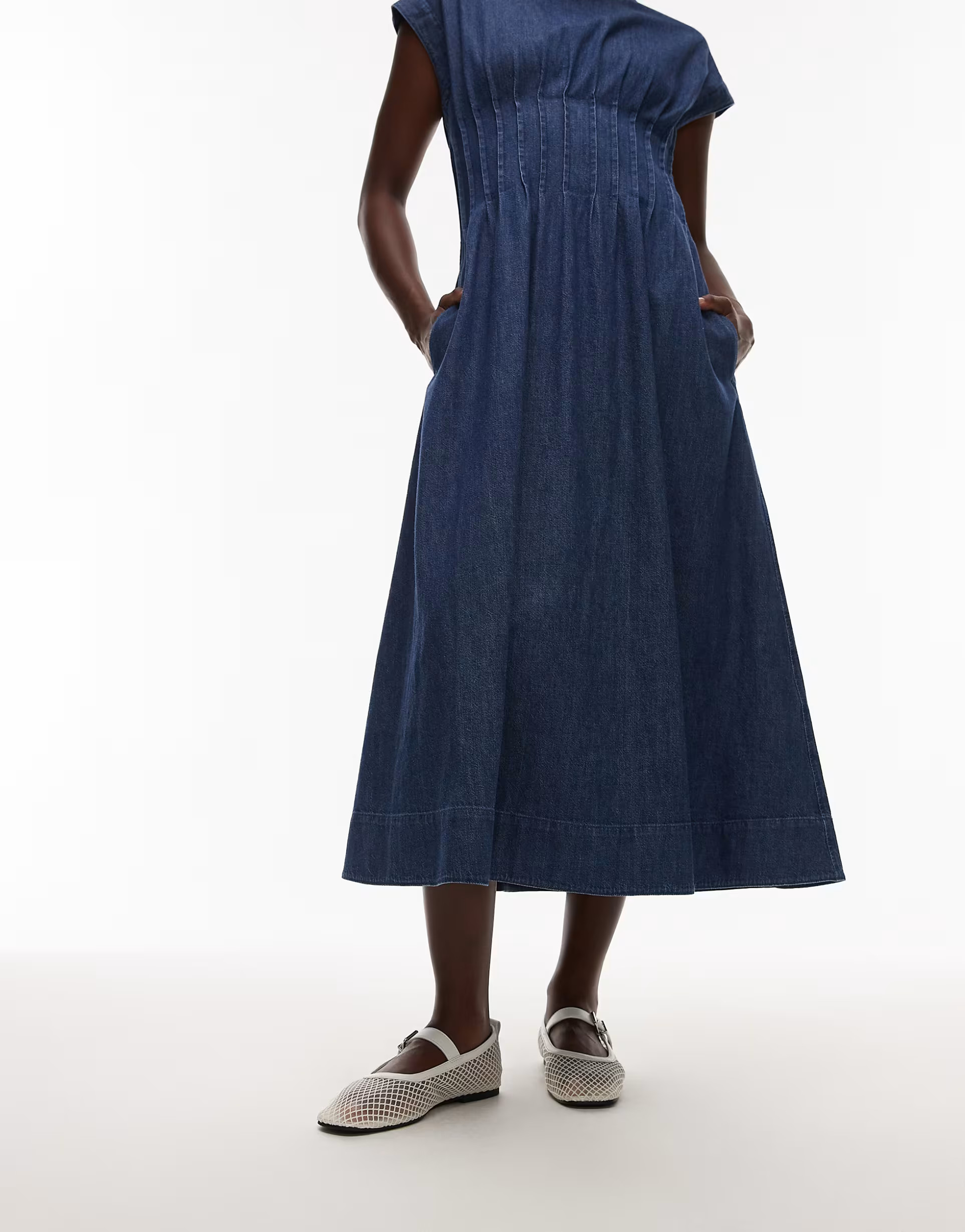 Tommy Jeans mesh ballet shoe in white | ASOS (Global)