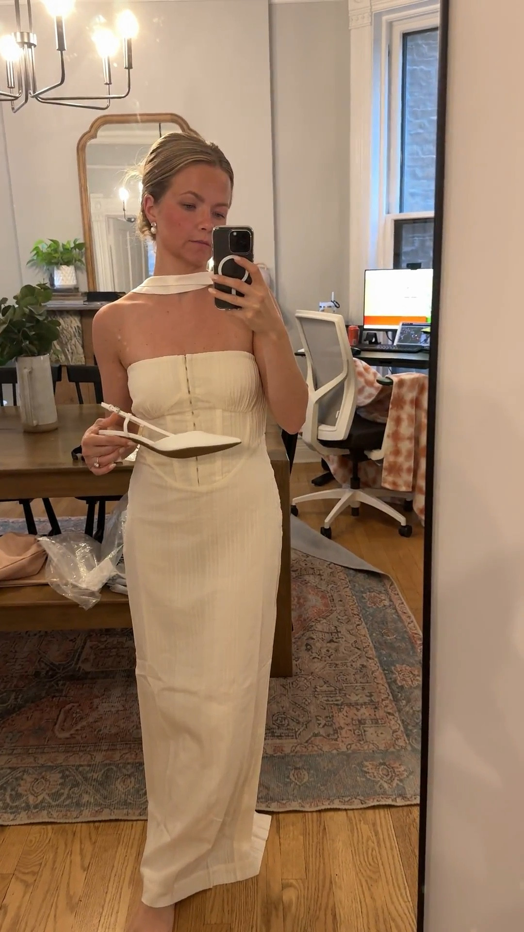 a rehearsal dinner dress option #bride #wedding #whitedress

#LTKWedding