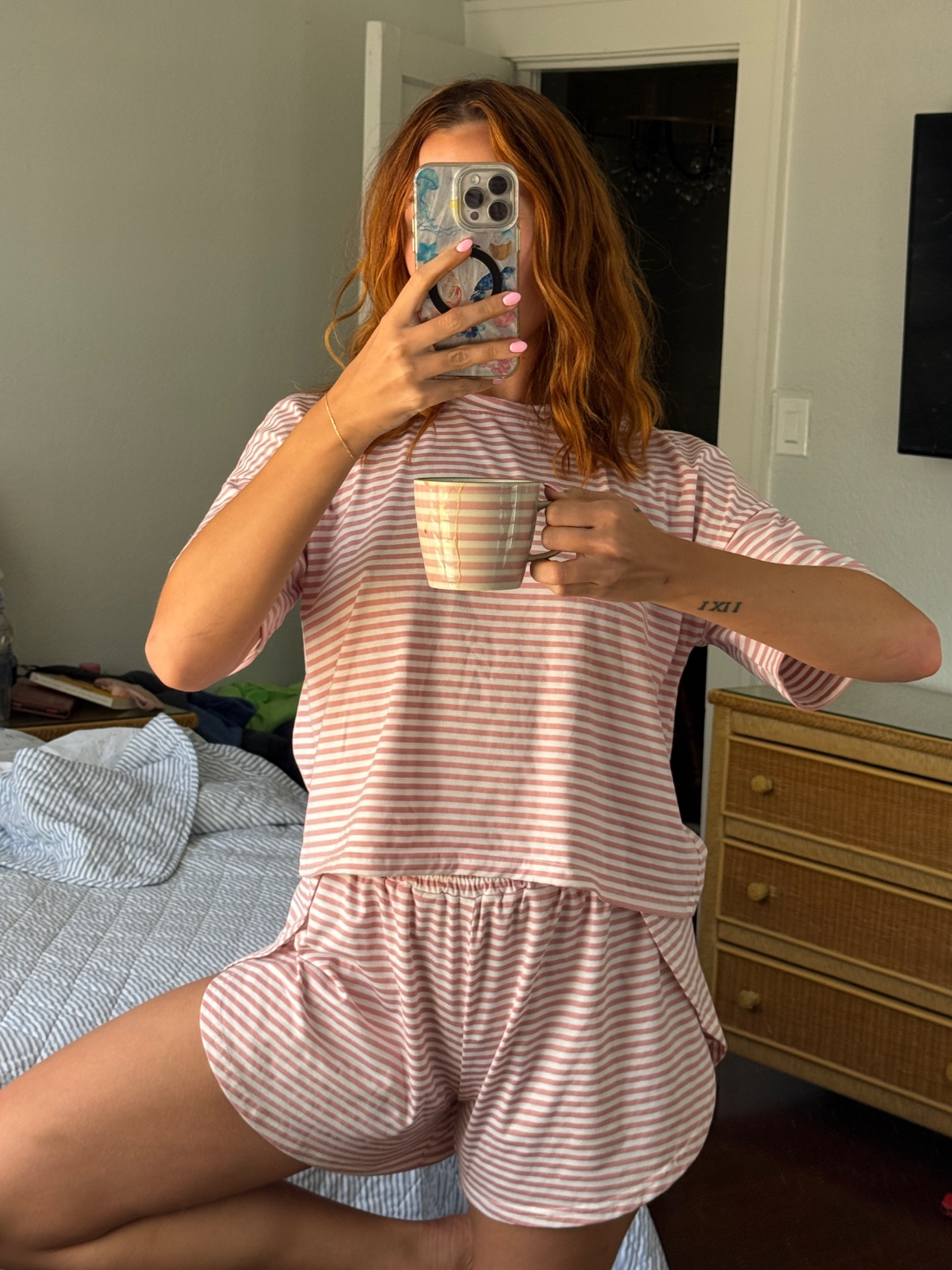 the cutest matching 2 piece comfy set for lounging or sleeping! perfect for spring & summer (comes in a bunch of colors) wearing size M

#LTKFindsUnder50