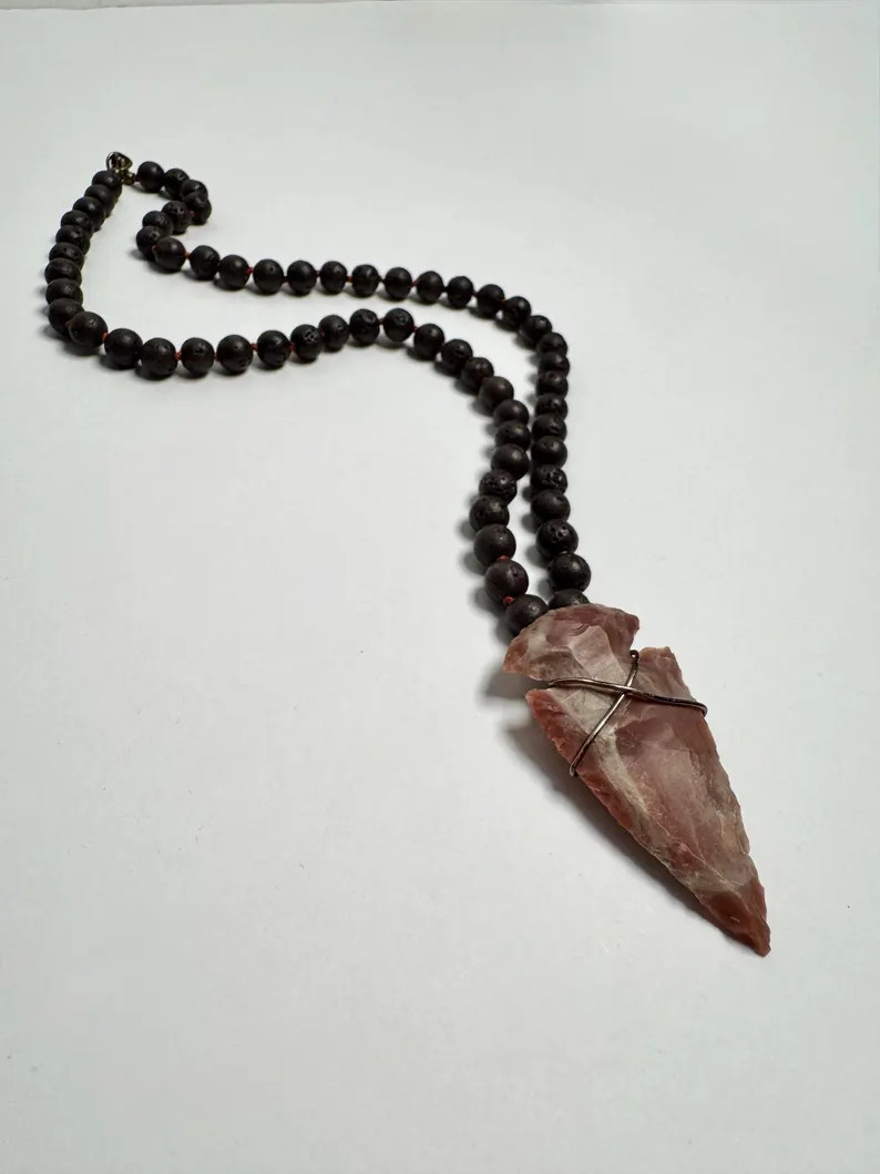Handmade Long Beaded Arrowhead Necklace - \u201cred Rocks\u201d - Etsy | Etsy (Global)