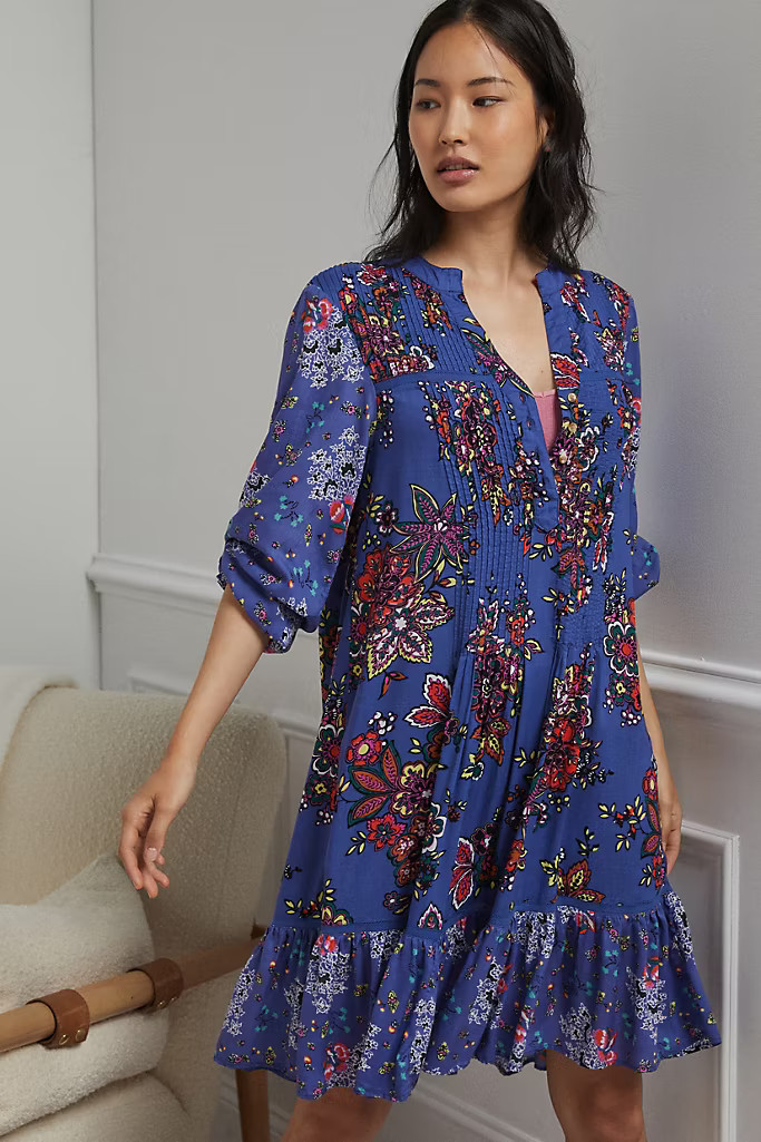 Diana Pintucked Tunic Dress | Anthropologie (US)