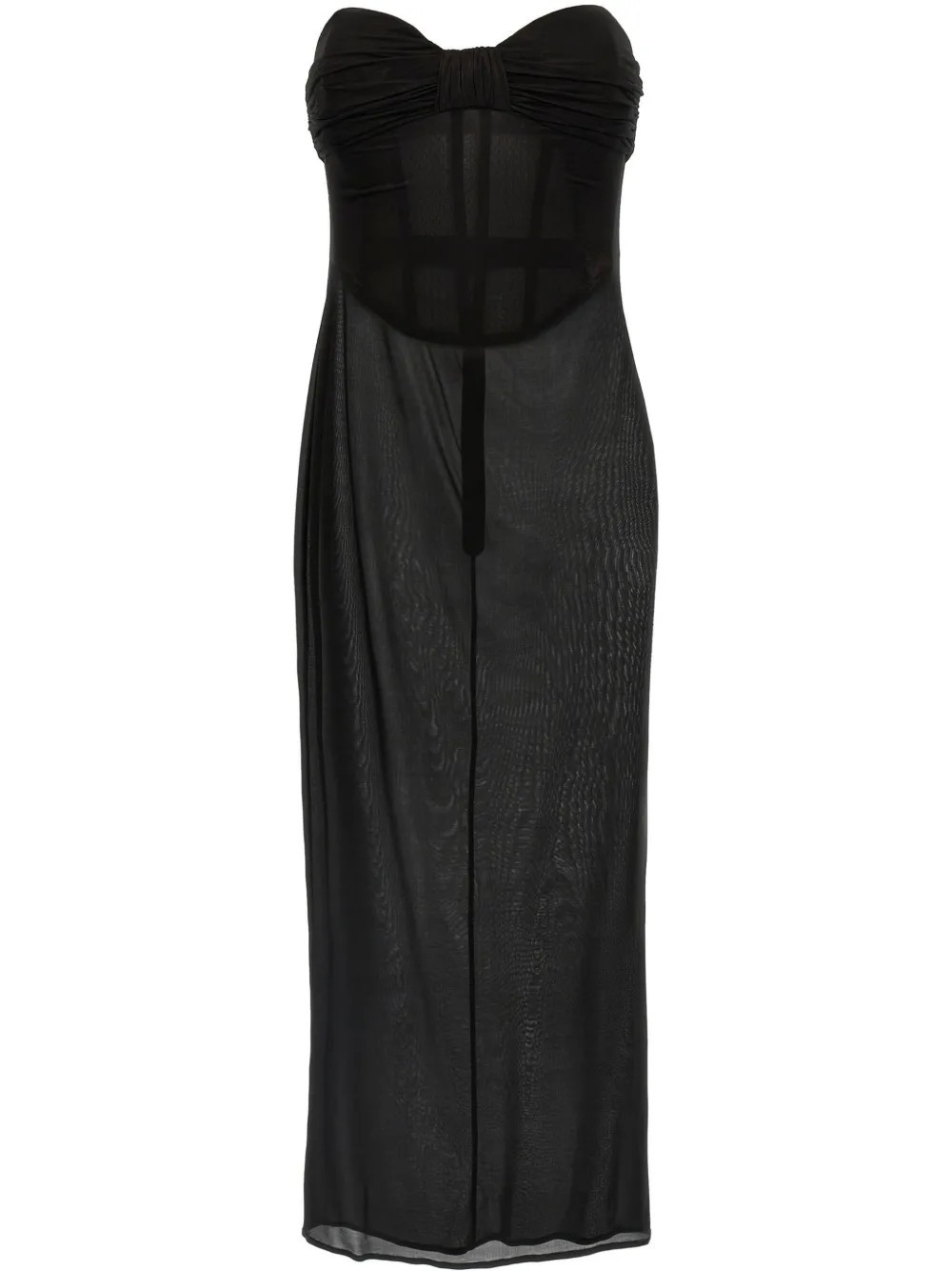 Magda Butrym 27 midi dress - Black | Farfetch Global
