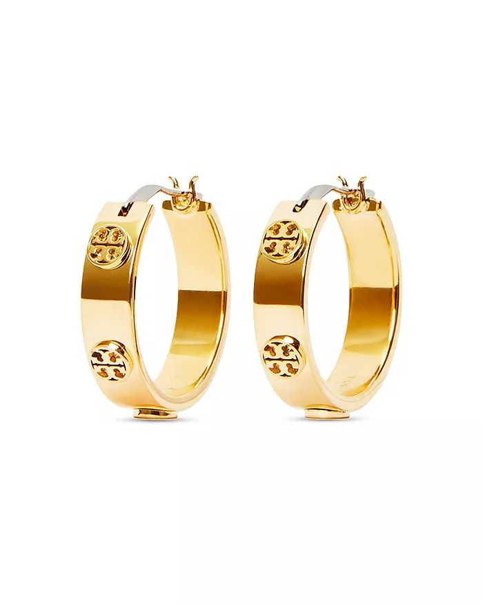 Tory Burch Miller Logo Huggie Hoop Earrings Jewelry & Accessories - Bloomingdale's | Bloomingdale's (US)