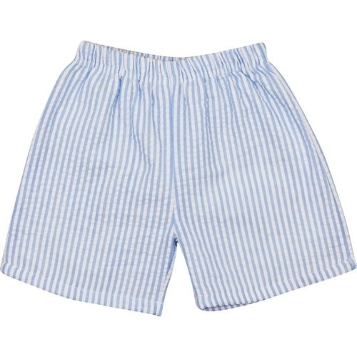 Blue Stripe Seersucker Shorts | Cecil and Lou