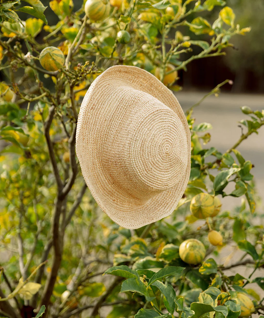 Crochet Raffia Sun Hat | Jenni Kayne