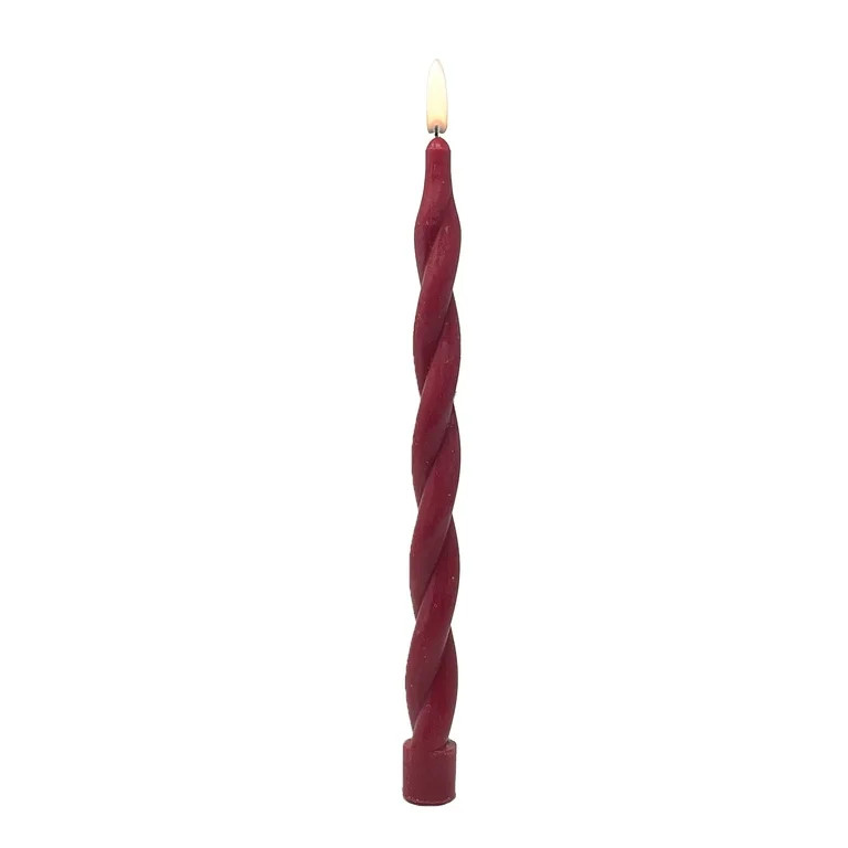 Mainstays Vela Cónica Giratoria de 10" de Cera de Parafina sin Perfume, Roja | Walmart (US)