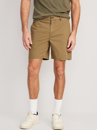Slim Built-In Flex Ultimate Chino Shorts for Men -- 7-inch inseam | Old Navy (US)