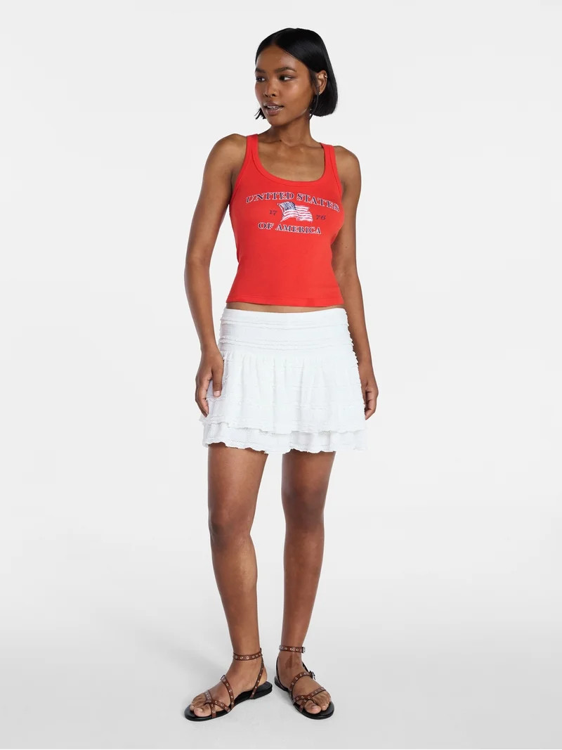No Boundaries Americana Graphic Tank Top, Women's XXS-XXL | Walmart (US)