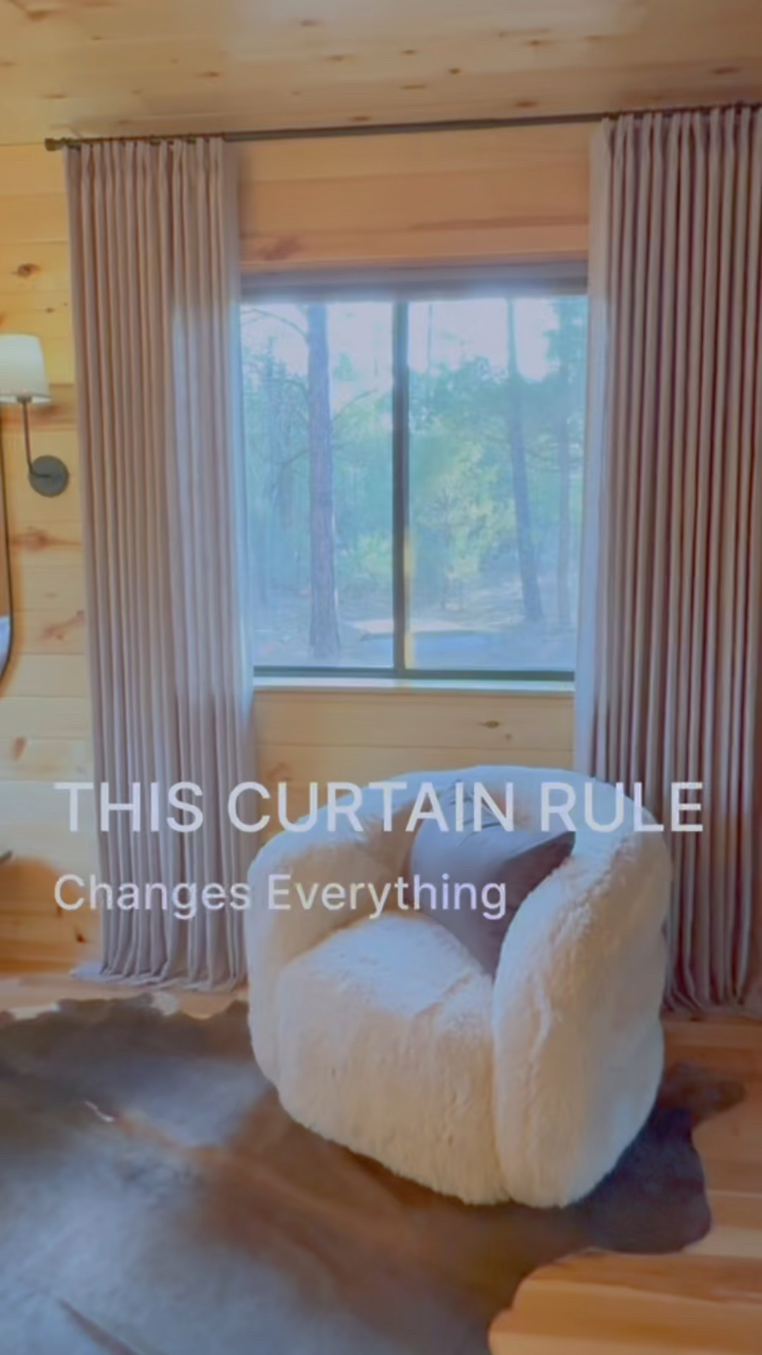 One of my favorite interior tricks to make a window look larger and more elegant—hang your curtain rod wider and higher than the actual frame 🤍

This window is 48 inches wide, but I mounted the rod 12 inches out on each side (that’s 72 inches total!) and extended it about 2–3 inches further to allow the curtains to stack off the window completely. This instantly makes the room feel taller, the window look grander, and gives it that designer feel.

✨ Pro tip: Hang your rod just 1–2 inches below the ceiling (or crown/trim) to draw the eye up
✨ The extra width also lets in more natural light and makes everything feel more open

It’s a small change with a big impact 🤎

#curtaintips #windowtreatment #moderncabin #homedecortips #interiordecorating #curtainhack #interiordesigntips #grandwindows #howtohangcurtains #homestylingideas #windowmakeover #curtaindiy #decorinspo #homedecorideas #neutralhome #curtainstyle #modernhomeaesthetic


#LTKStyleTip #LTKHome #LTKU