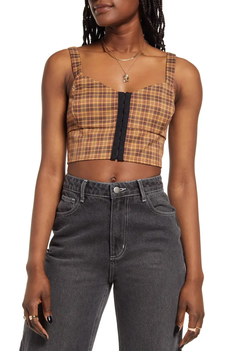 BP. Crop Hook & Eye Corset Tank | Nordstrom | Nordstrom