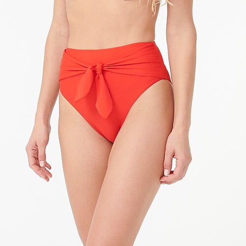 High-cut tie-waist bikini bottom | J. Crew US